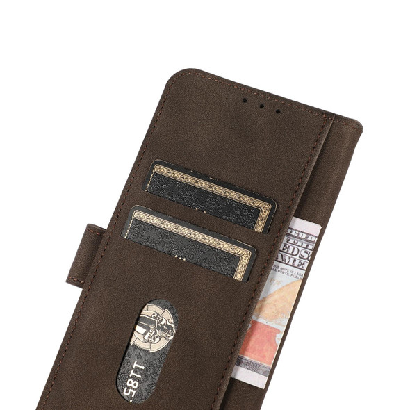 Nokia G21 / G11 KHAZNEH Matte Texture Leather Phone Case(Brown)