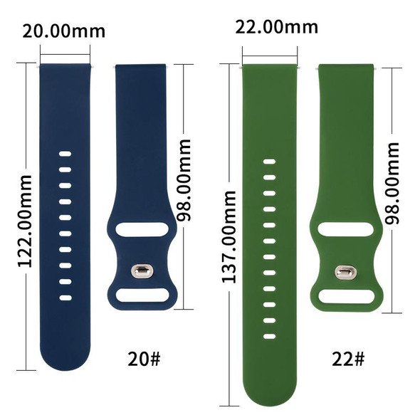 Amazfit Pop 8-buckle Silicone Watch Band(Pine Needle Green)