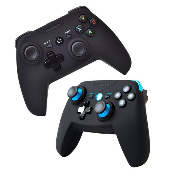 CX-X1  2.4GHz + Bluetooth 4.0 Wireless Game Controller Handle - Android / iOS / PC / PS3 Handle + Bracket (Blue)