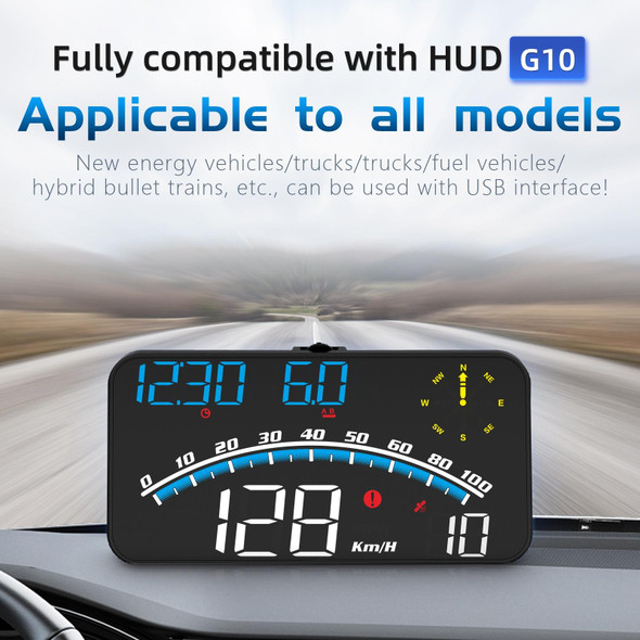 G10 5.5 inch Car HUD GPS Head Up Display Speedometer Odometer LED Windscreen Projector