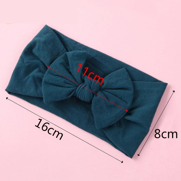 Cute Bowknot Infant Baby Girl Hairband Headwear Headbands(Navy#2)