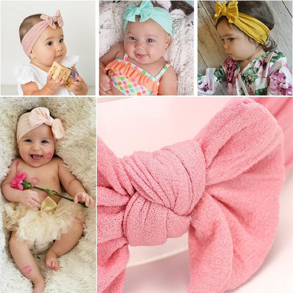 Cute Bowknot Infant Baby Girl Hairband Headwear Headbands(Navy#2)