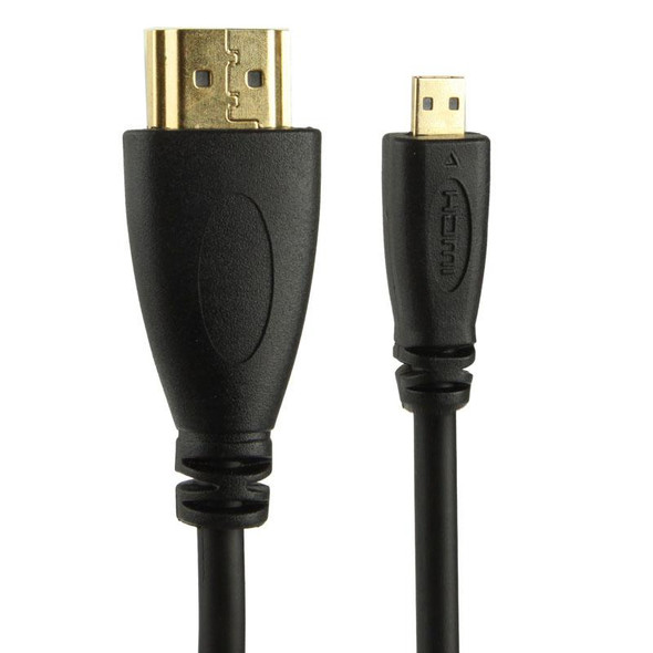 1.4 Version, Gold Plated Micro HDMI Male to HDMI Male Coiled Cable, Support 3D / Ethernet, Length: 60cm (can be extended up to 2m)