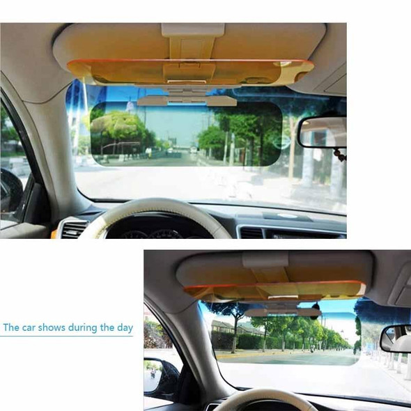 2 in 1 HD Car Anti-Glare Dazzling Goggle Day Night Vision Driving Mirror Sun Visors