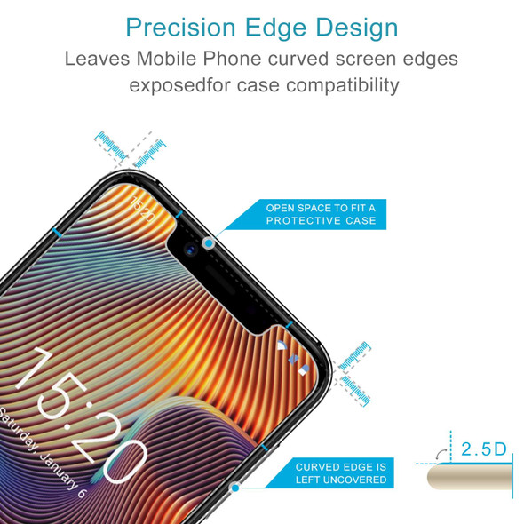 10 PCS 0.26mm 9H 2.5D Tempered Glass Film - Umidigi A3