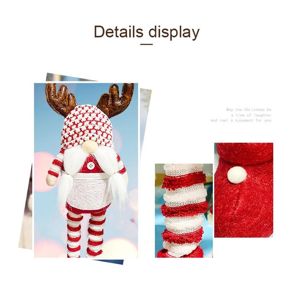 Christmas Decoration Props Faceless Doll Telescopic Doll(Braid)