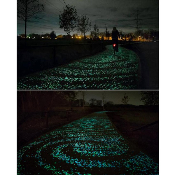 100 PCS Glow in The Dark Garden Pebbles for Walkways & Decoration and Plants Luminous Stones(Green)