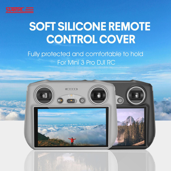 STARTRC Silicone Shockproof Anti-scratch Case for DJI Mini 3 Pro Remote Control(Grey)