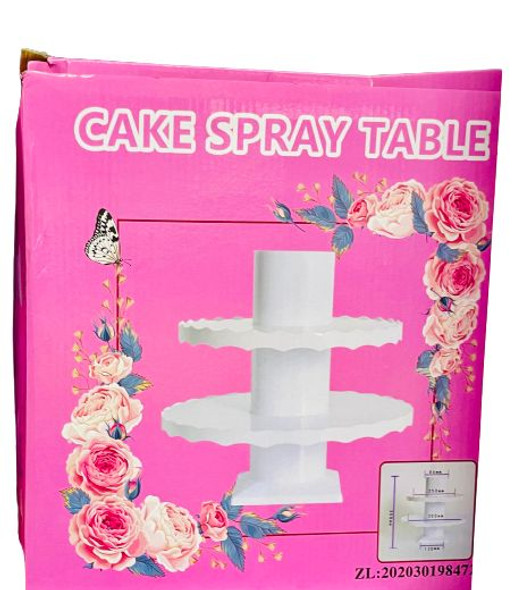Single Spray Cake Table