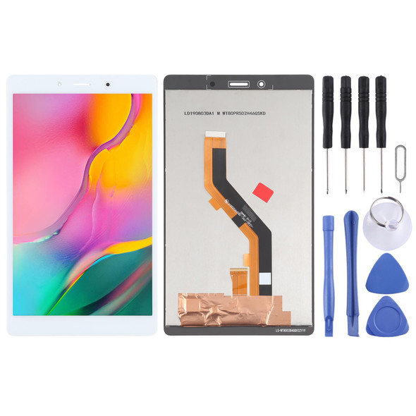 LCD Screen and Digitizer Full Assembly for Samsung Galaxy Tab A 8.0 (2019) SM-T295 (LTE Version)(White)