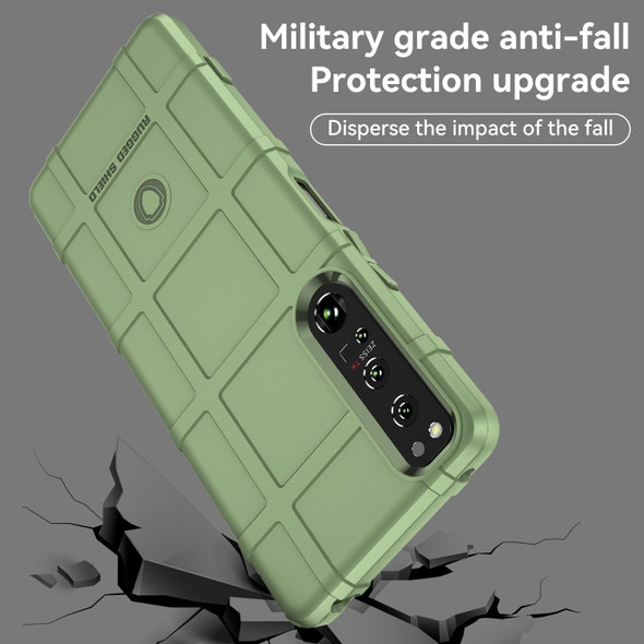 Sony Xperia 1 IV Full Coverage Shockproof TPU Phone Case(Green)
