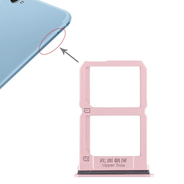 2 x SIM Card Tray for Vivo X9i(Rose Gold)