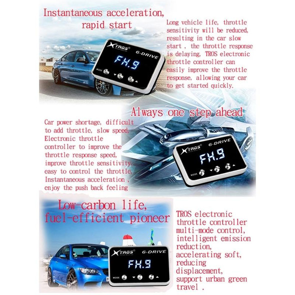 Renault Megane 2014+ TROS TS-6Drive Potent Booster Electronic Throttle Controller