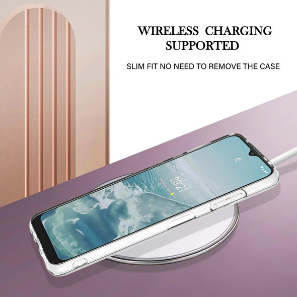 Nokia G10 / G20 Electroplating IMD TPU Phone Case(Purple Flower)