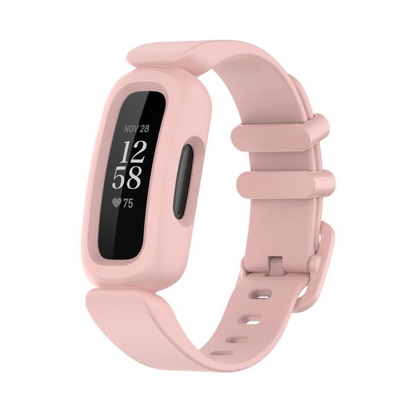 Fitbit Ace 3 Silicone Integrated Watch Band(Light Pink)