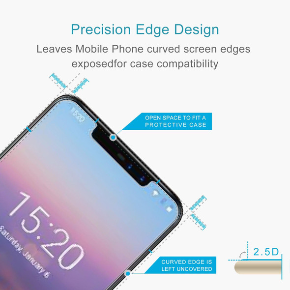 10 PCS 0.26mm 9H 2.5D Tempered Glass Film - Umidigi Z2