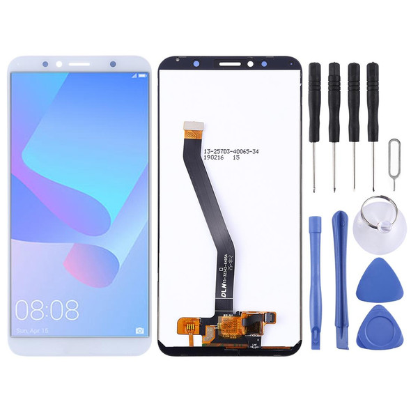 LCD Screen and Digitizer Full Assembly for Huawei Y6 Prime (2018)(White)