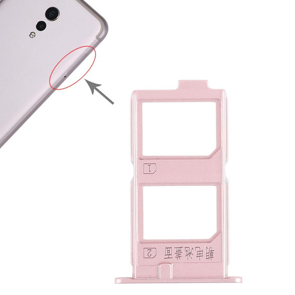 2 x SIM Card Tray for Vivo Xplay6(Rose Gold)