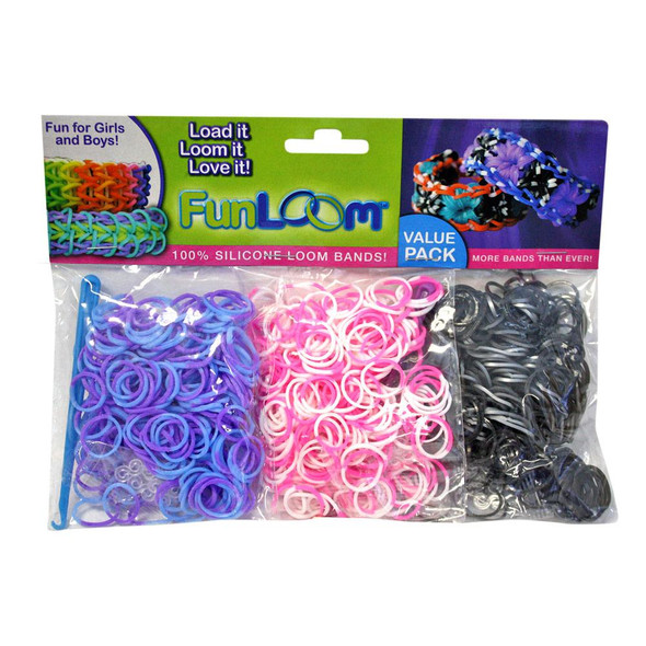 Fun Loom Refill Pack - 900 Colourful Silicone Bands