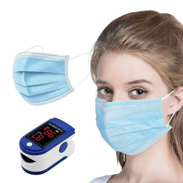 Pulse Oximeter & Disposable Face Mask Combo