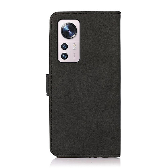 Xiaomi 12 / 12X KHAZNEH Matte Texture Leather Phone Case(Black)