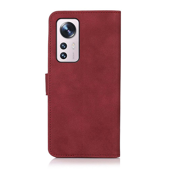 Xiaomi 12 Pro KHAZNEH Matte Texture Leather Phone Case(Red)