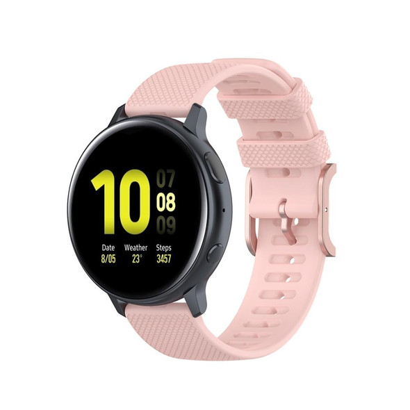 Galaxy Watch Active 3 / Active 2 / Active / Galaxy Watch 3 41mm / Galaxy Watch 42mm 20mm Dot Texture Watch Band(Light Pink)