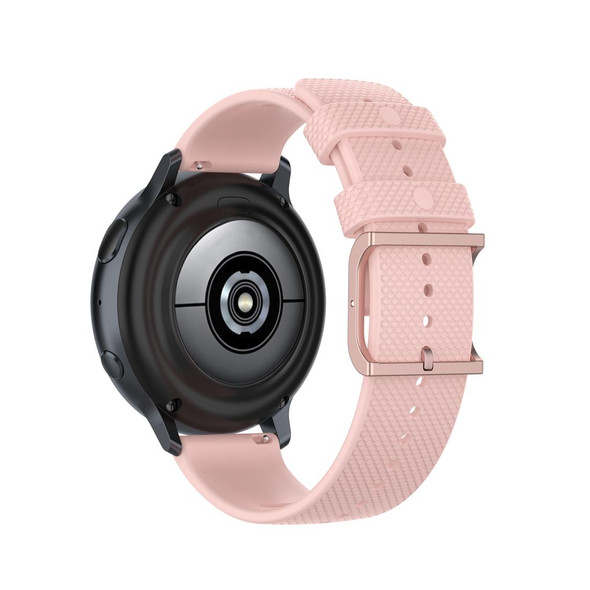 Galaxy Watch Active 3 / Active 2 / Active / Galaxy Watch 3 41mm / Galaxy Watch 42mm 20mm Dot Texture Watch Band(Light Pink)