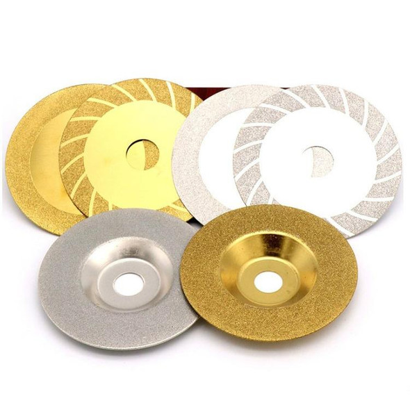 100mm Electroplated Diamond Grinding Slice Glass Grinding Disc 4 Inch Diamond Cutting Piece Alloy Sand Circular Saw Blade(Picture One)