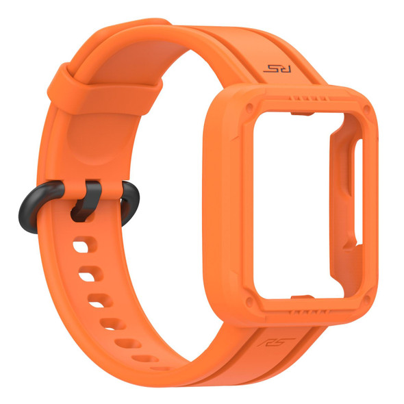 Xiaomi Mi Watch Lite Silicone Solid Color Watch Band(Orange)