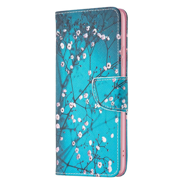 Xiaomi 12 Pro Colored Drawing Pattern Leather Phone Case(Plum Blossom)
