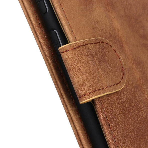 Xiaomi Redmi Note 11E/Redmi 10 5G Antelope Texture Magnetic Buckle Leather Phone Case(Brown)