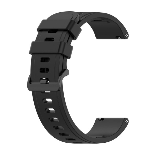 Xiaomi Watch S1 Active / Watch Color 2 Solid Color Silicone Watch Band(Black)