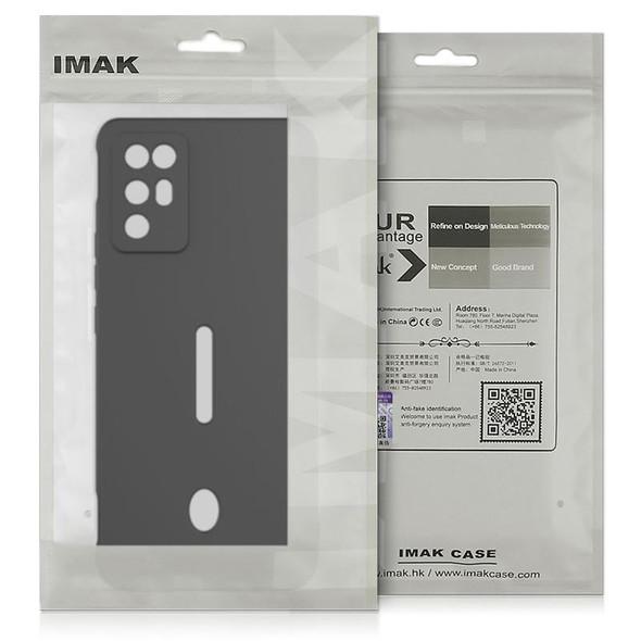 Xiaomi 12 / 12X IMAK UC-4 Series Straight Edge TPU Soft Phone Case(Black)