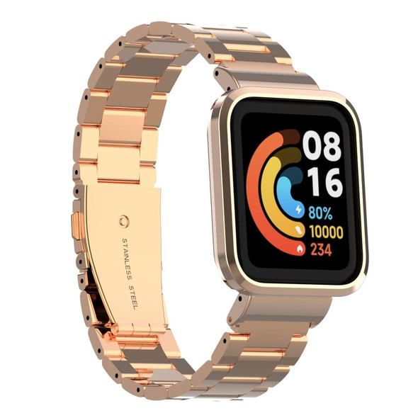 Xiaomi Redmi Watch 2 Three-Bead Metal Watchband(Rose Gold)