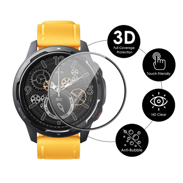 2 PCS - Xiaomi Watch Color 2 ENKAY Hat-Prince 3D Full Coverage Soft PC Edge + PMMA HD Screen Protector Film