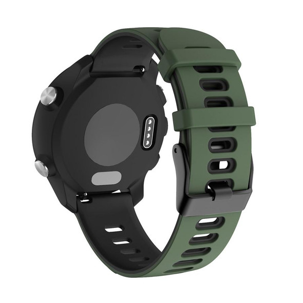 22mm - Xiaomi Haylou RT RS3 LS04 / LS05S Universal Two-color Silicone Watch Band(Army Green Black)