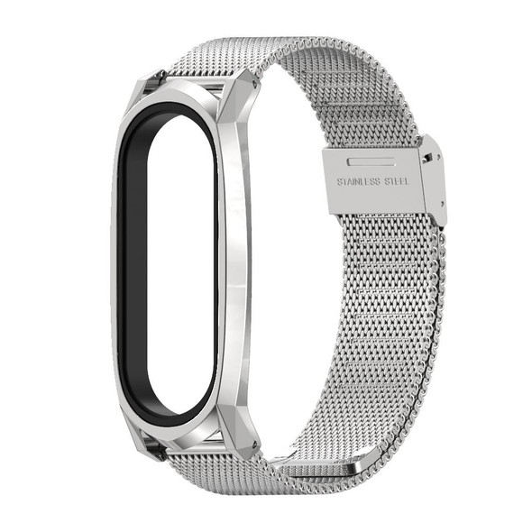 Xiaomi Mi Band 6 / 5 / 4 / 3 Mijobs Milan Buckle GT Metal Stainless Steel Watch Band(Silver)