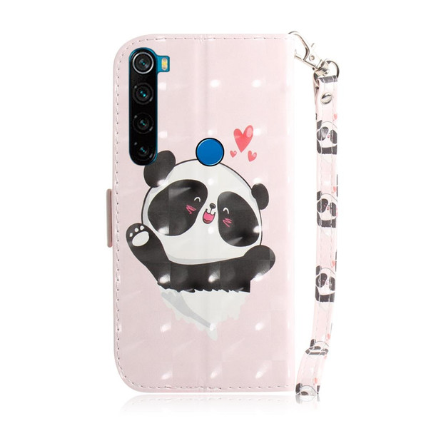 Xiaomi Redmi Note 8T 3D Formula Pattern Magnetic Attraction Horizontal Flip Leather Case with Lanyard, Support Holder & Card Slot & Wallet(Love-heart Bear)