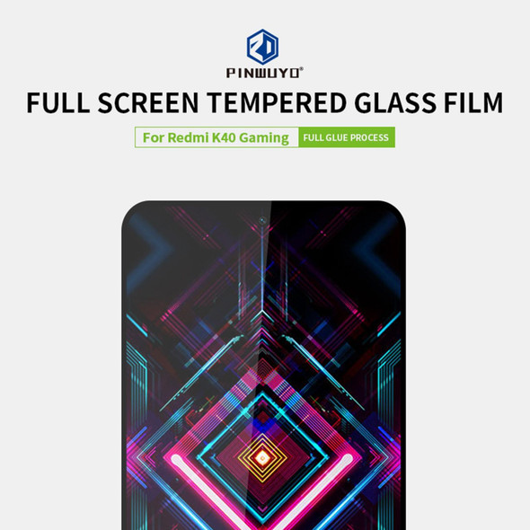 Xiaomi Redmi K40 Gaming PINWUYO 9H 2.5D Full Screen Tempered Glass Film(Black)