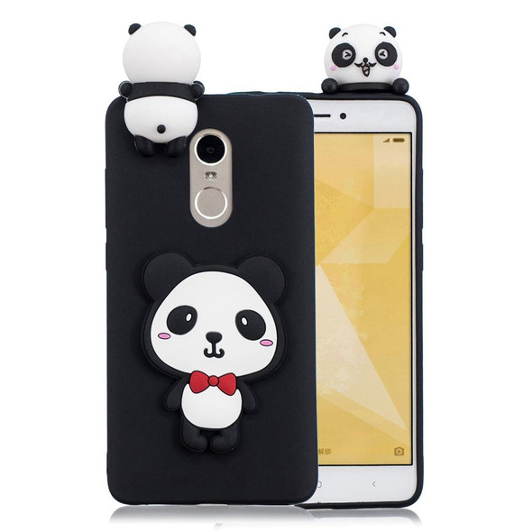 Xiaomi Redmi Note 4 & 4X 3D Cartoon Pattern Shockproof TPU Protective Case(Red Bow Panda)