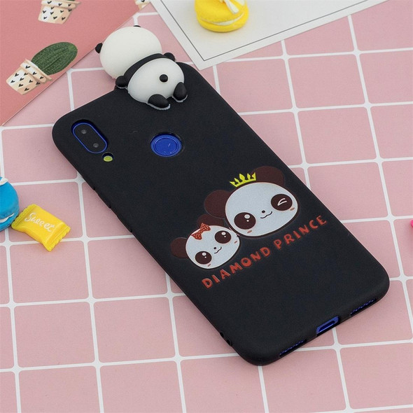 Xiaomi Redmi 7 Shockproof Cartoon TPU Protective Case(Two Pandas)