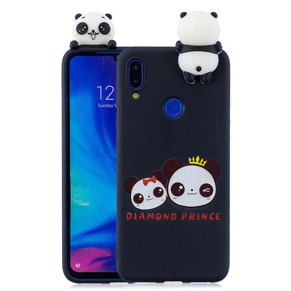 Xiaomi Redmi 7 Shockproof Cartoon TPU Protective Case(Two Pandas)