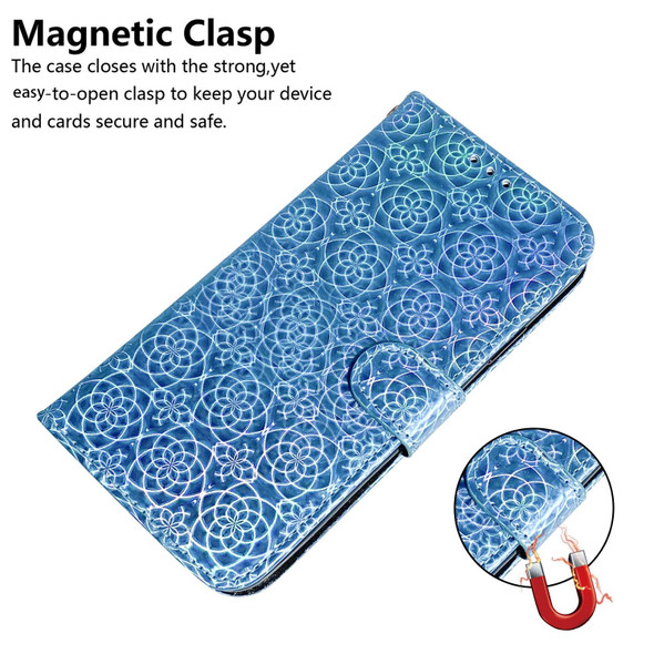 Xiaomi 12 Pro Colorful Magnetic Buckle Leather Phone Case(Blue)