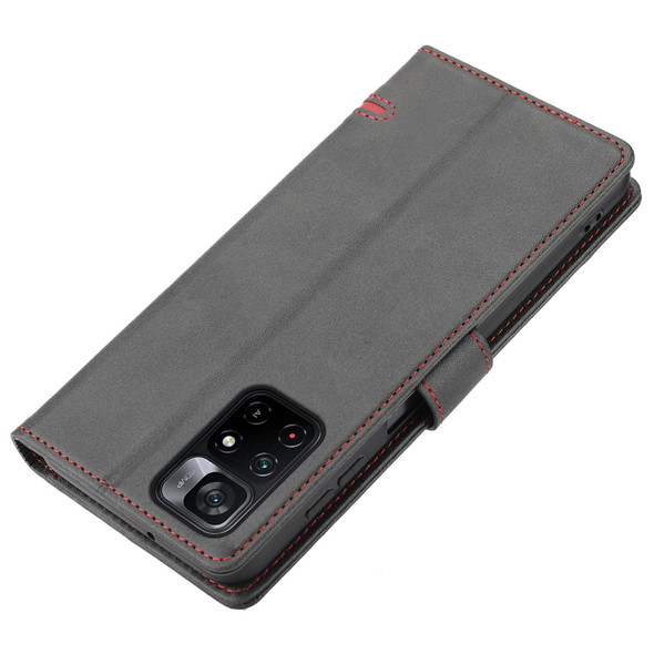 Xiaomi Redmi Note 11 5G / Poco M4 Pro 5G Classic Wallet Flip Leather Phone Case(Black)