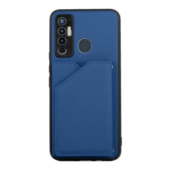 Tecno Camon 17 Skin Feel PU + TPU + PC Phone Case(Blue)