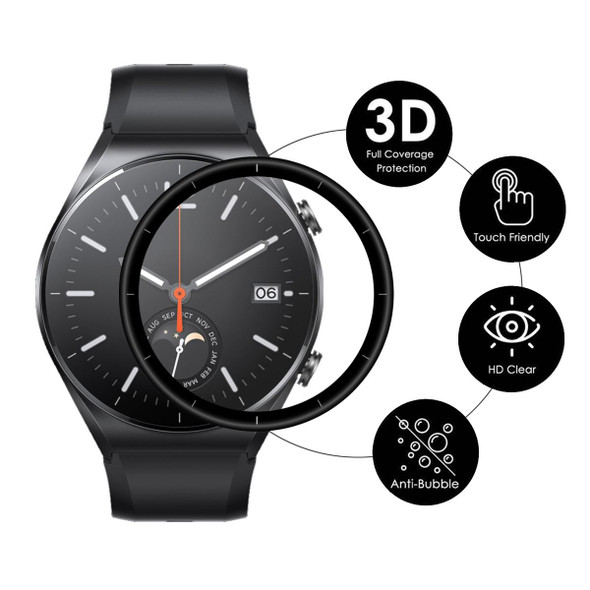 5 PCS - Xiaomi Watch S1 ENKAY Hat-Prince 3D Full Coverage Soft PC Edge + PMMA HD Protector Film