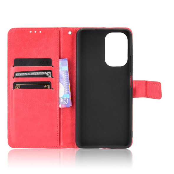 Xiaomi Mi 11i / Poco F3 / Redmi K40 / K40 Pro Retro Crazy Horse Texture Horizontal Flip Leather Case with Holder & Card Slots & Photo Frame(Red)
