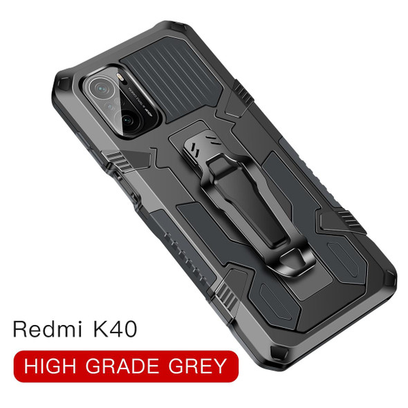 Xiaomi Redmi K40 Pro+ Armor Warrior Shockproof PC + TPU Protective Case(Gray)