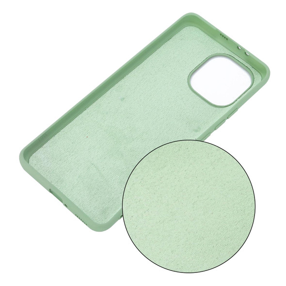 Xiaomi Mi 11 5G Pure Color Liquid Silicone Shockproof Full Coverage Case(Green)
